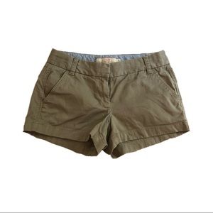 Tan Chino Mini Shorts